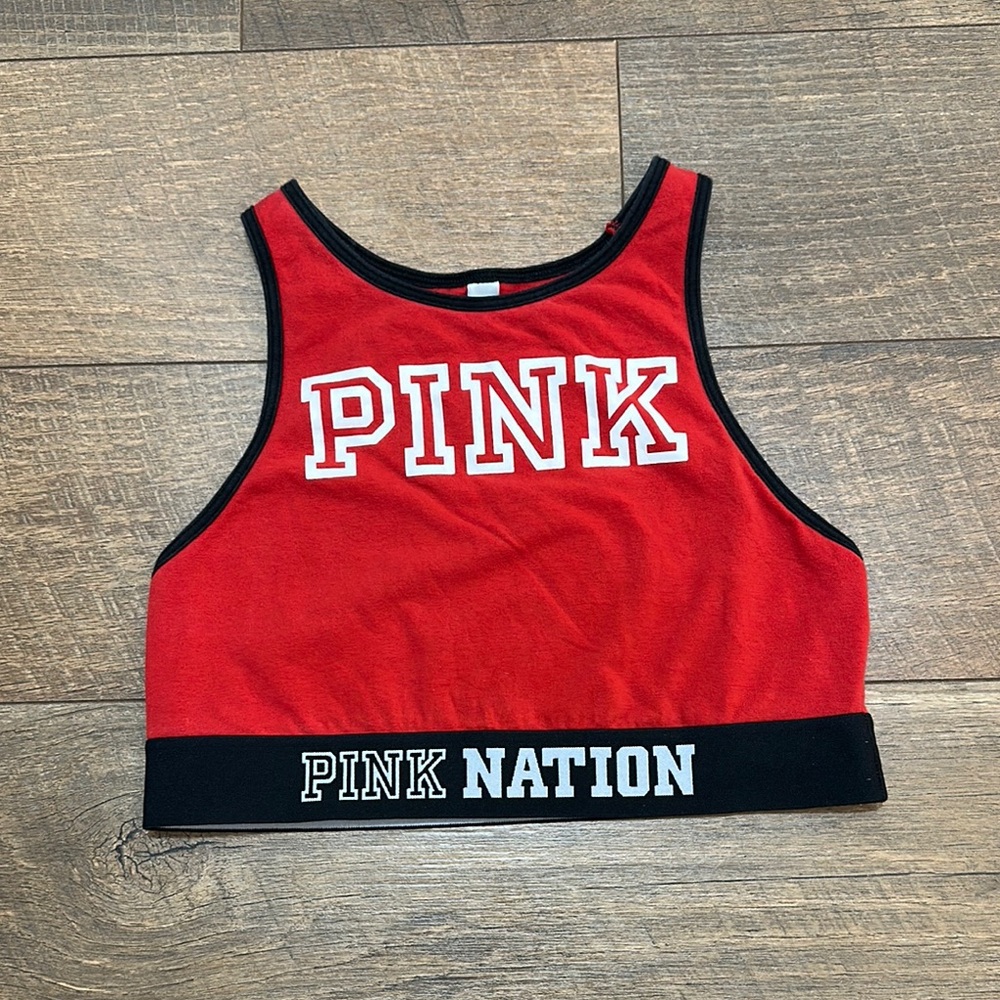 PINK Victoria's Secret High Neck Sports Bra Size Small